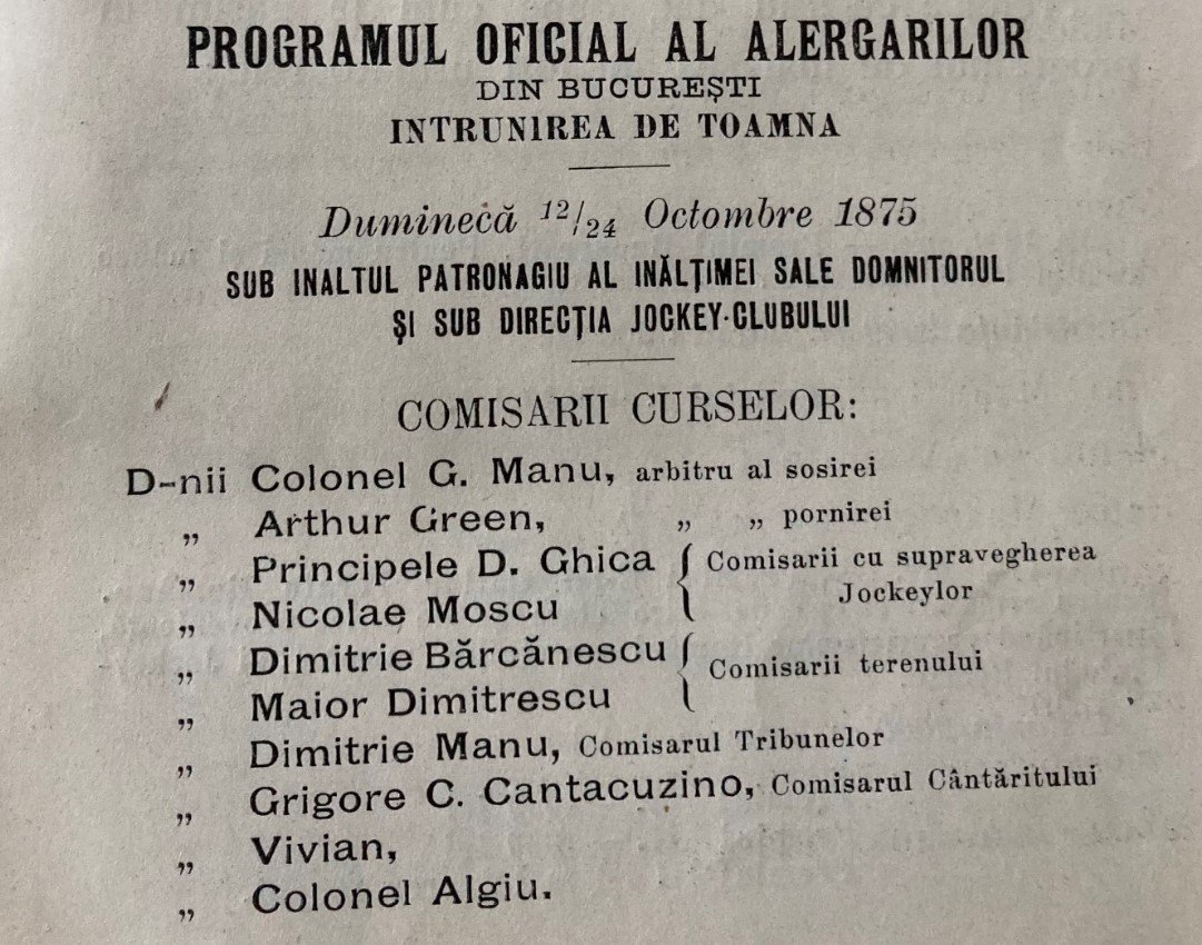 Program alergari 12 oct 1875